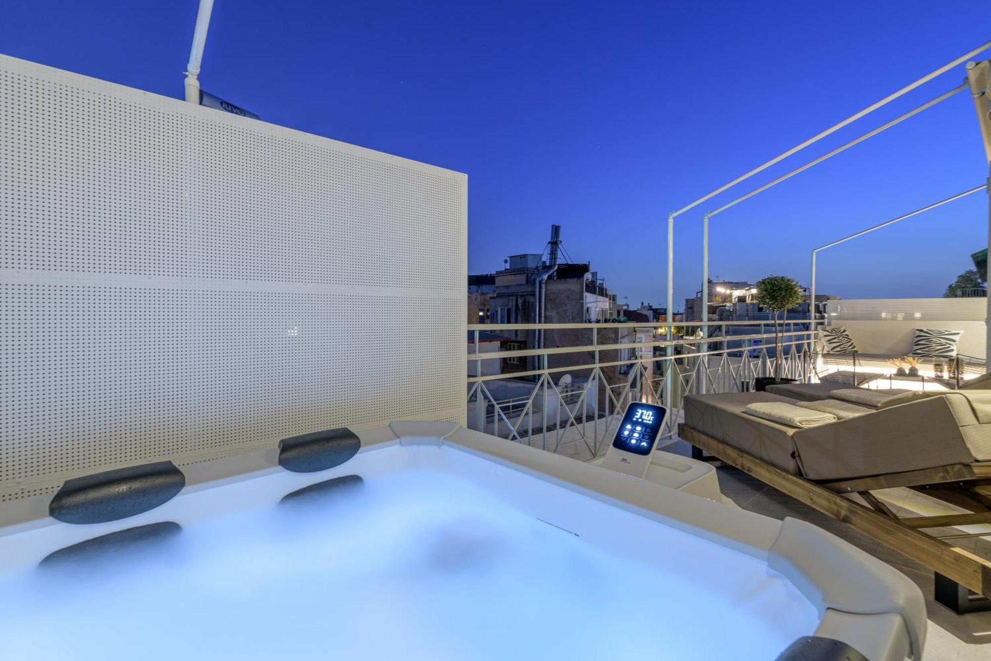 Central Sunny Loft With Plunge Pool Athén Kültér fotó